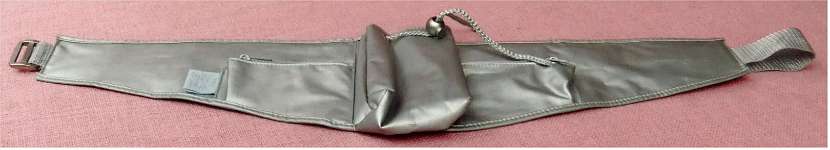 Taillentasche / Gürteltasche von Davidoff Cool Water - silbergrau - ca. 66 cm Länge