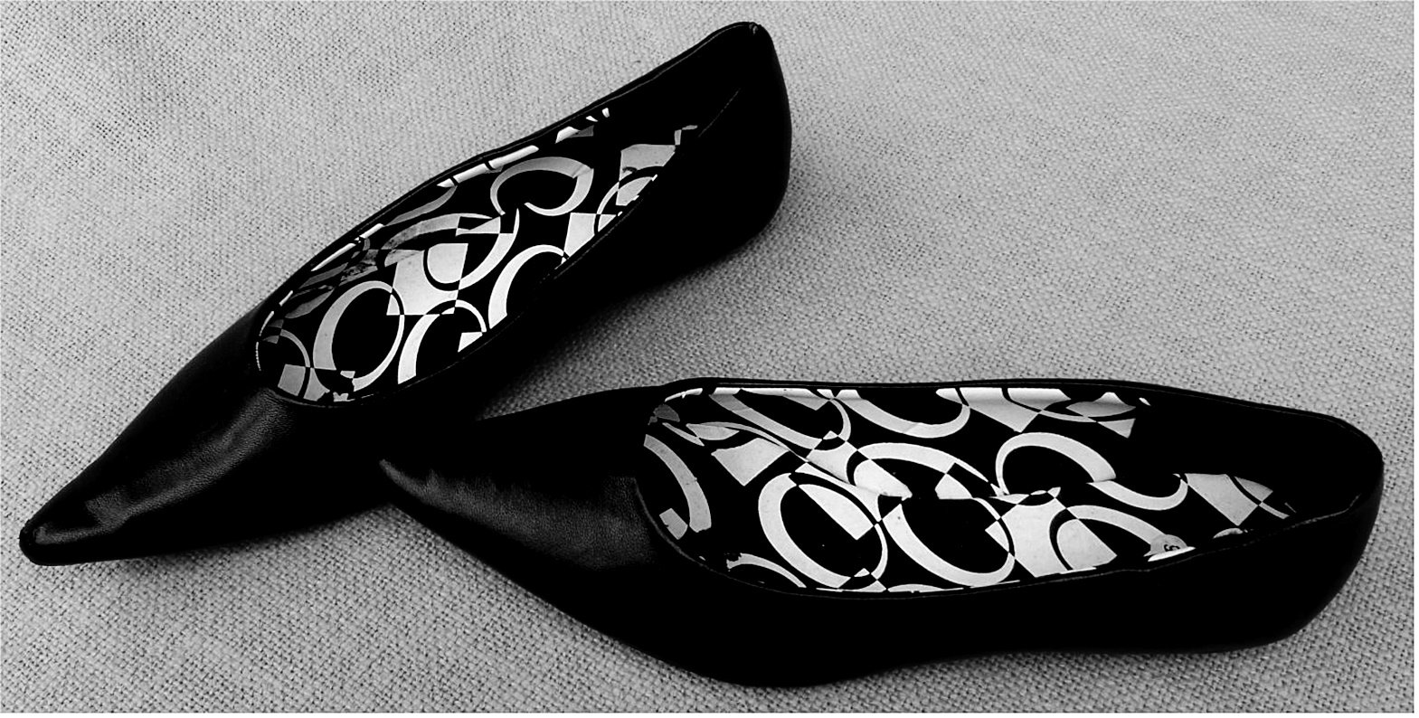 spitze Ballerinas in schwarz - Größe 36 - 