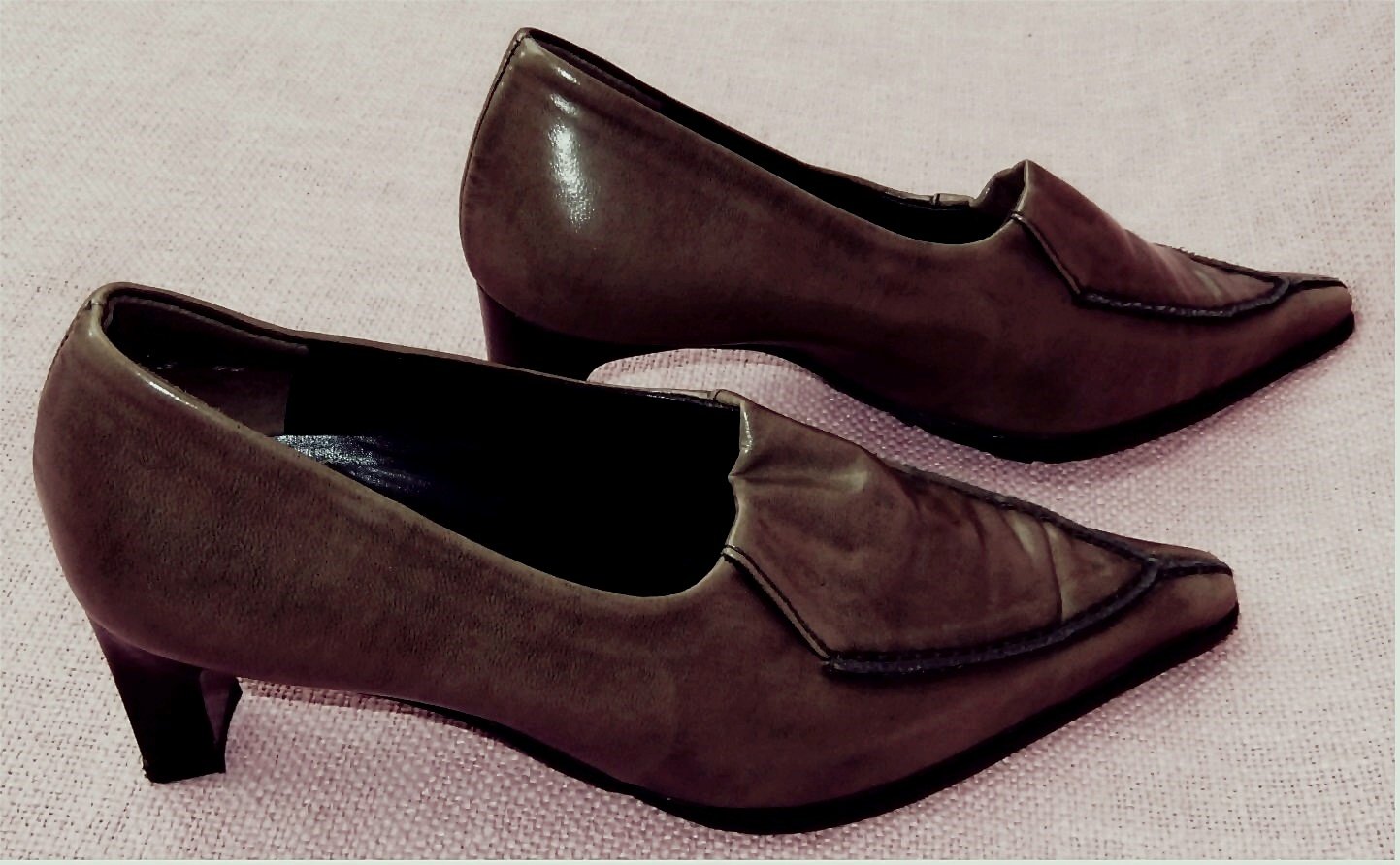 Spitzlaufende Paul Green Pumps / Damen-Schuhe in mittelbraun - Größe 3 ( entspricht ca. 36)