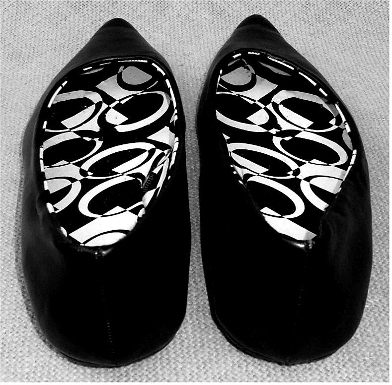 spitze Ballerinas in schwarz - Größe 36 - 
