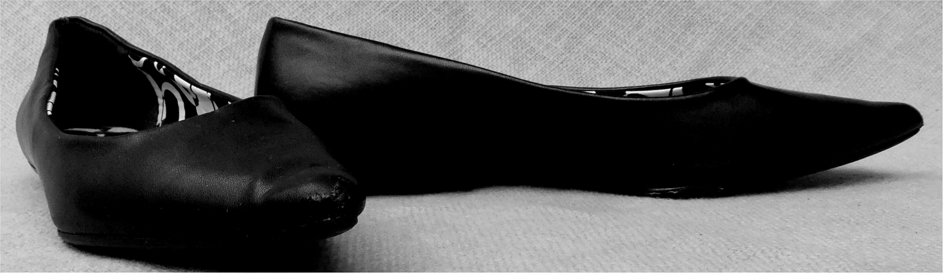 spitze Ballerinas in schwarz - Größe 36 - 