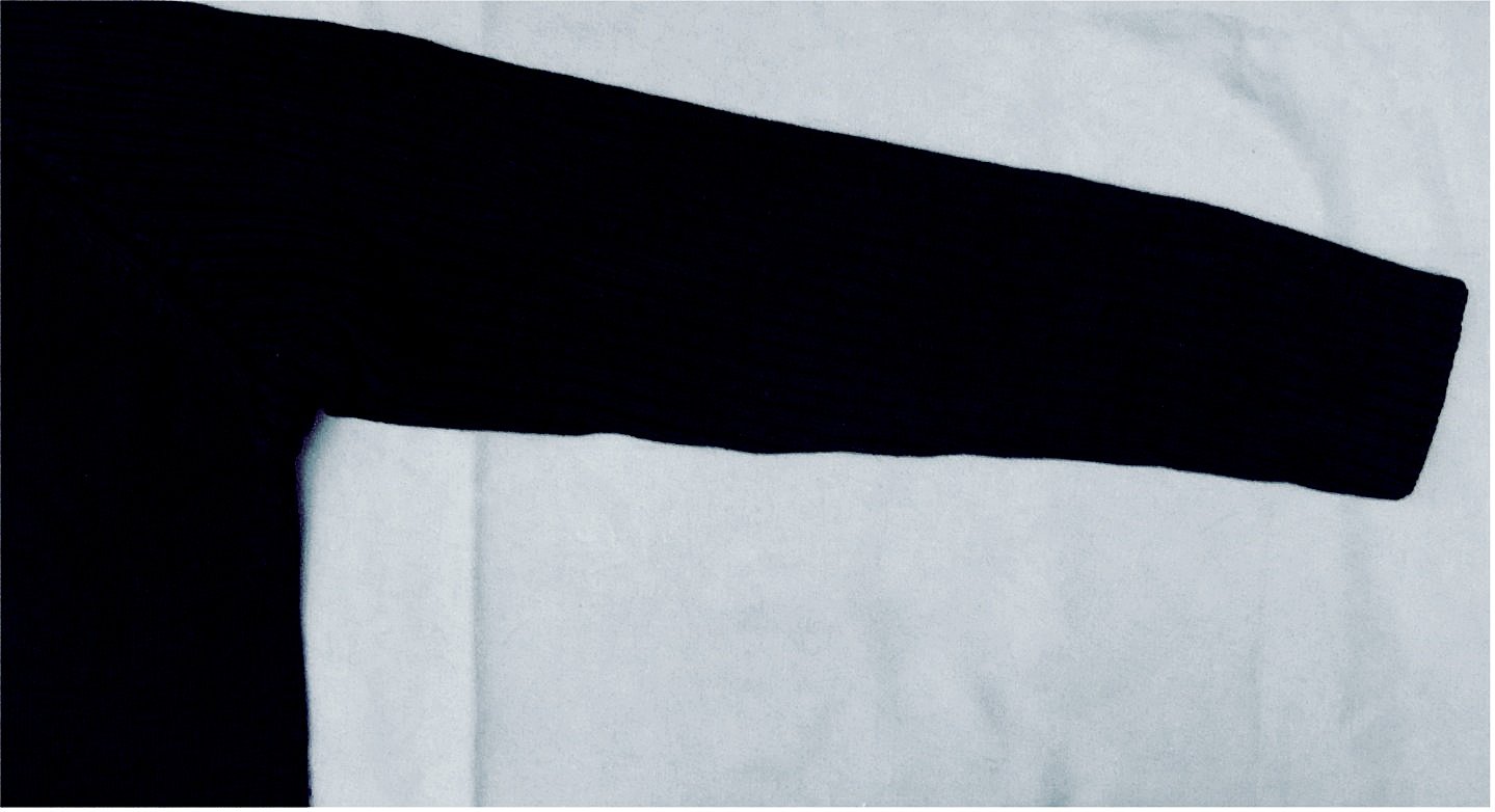 Damen-Pullover von H&M DIVIDED - schwarz - An den Armen gesteppt - Größe M