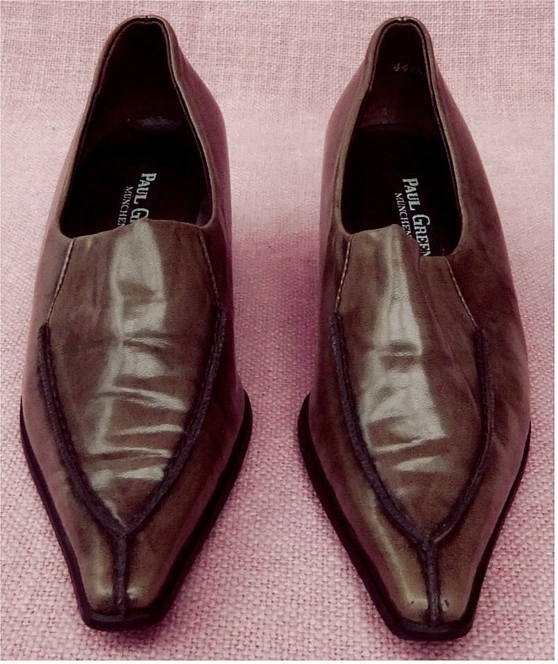 Spitzlaufende Paul Green Pumps / Damen-Schuhe in mittelbraun - Größe 3 ( entspricht ca. 36)