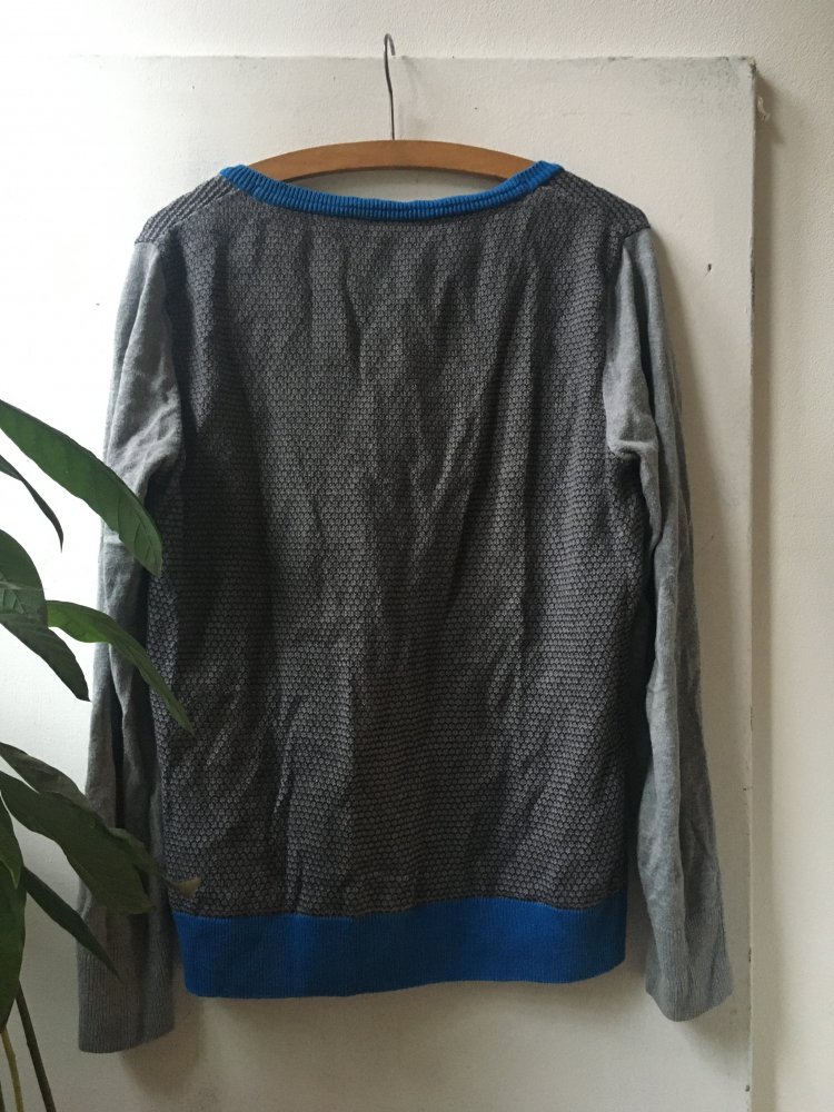 Baumwollene Strickjacke von StreetOne in Grau/Blau 