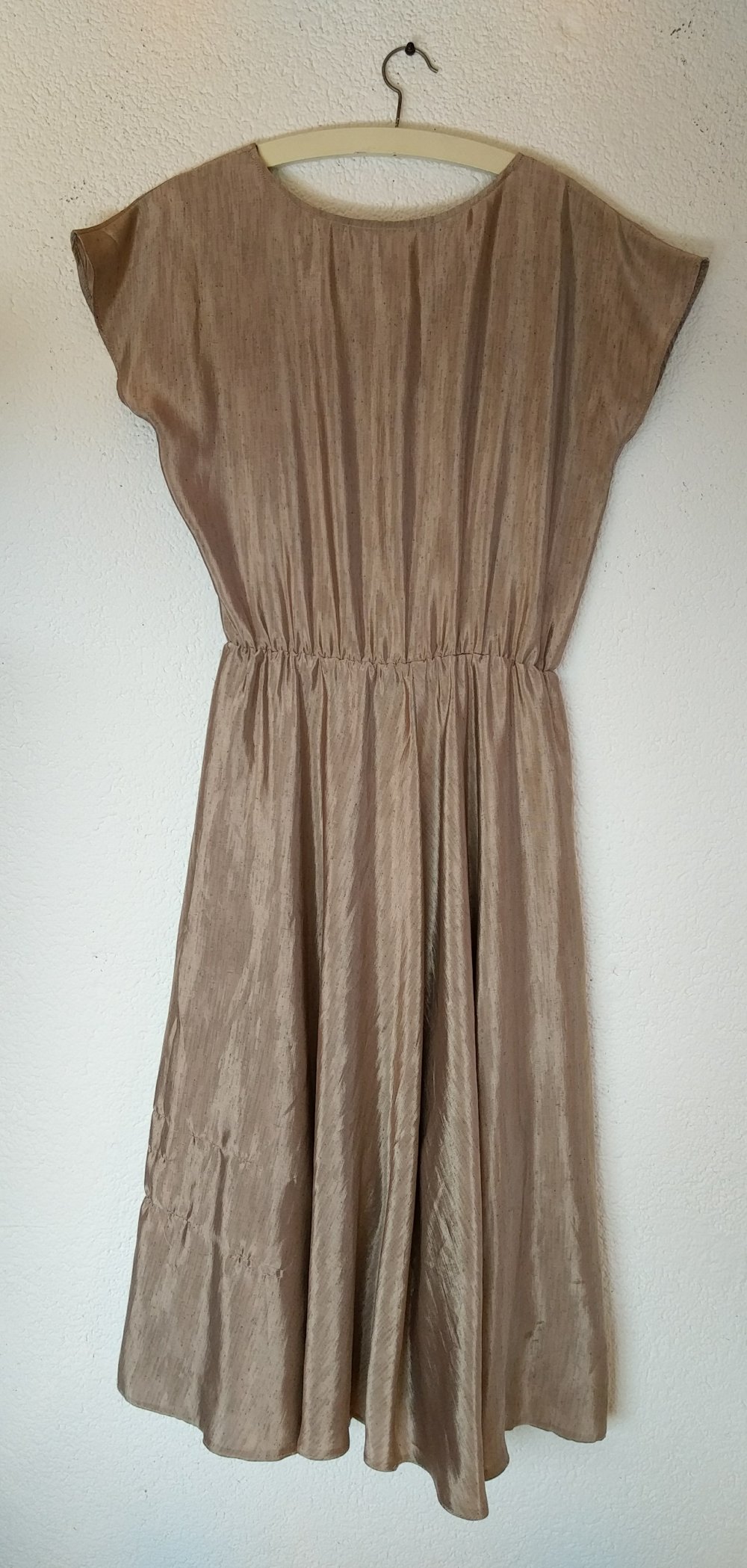 Kostüm/ Kleid mit Blazer grau-beige von C&A Größe 38