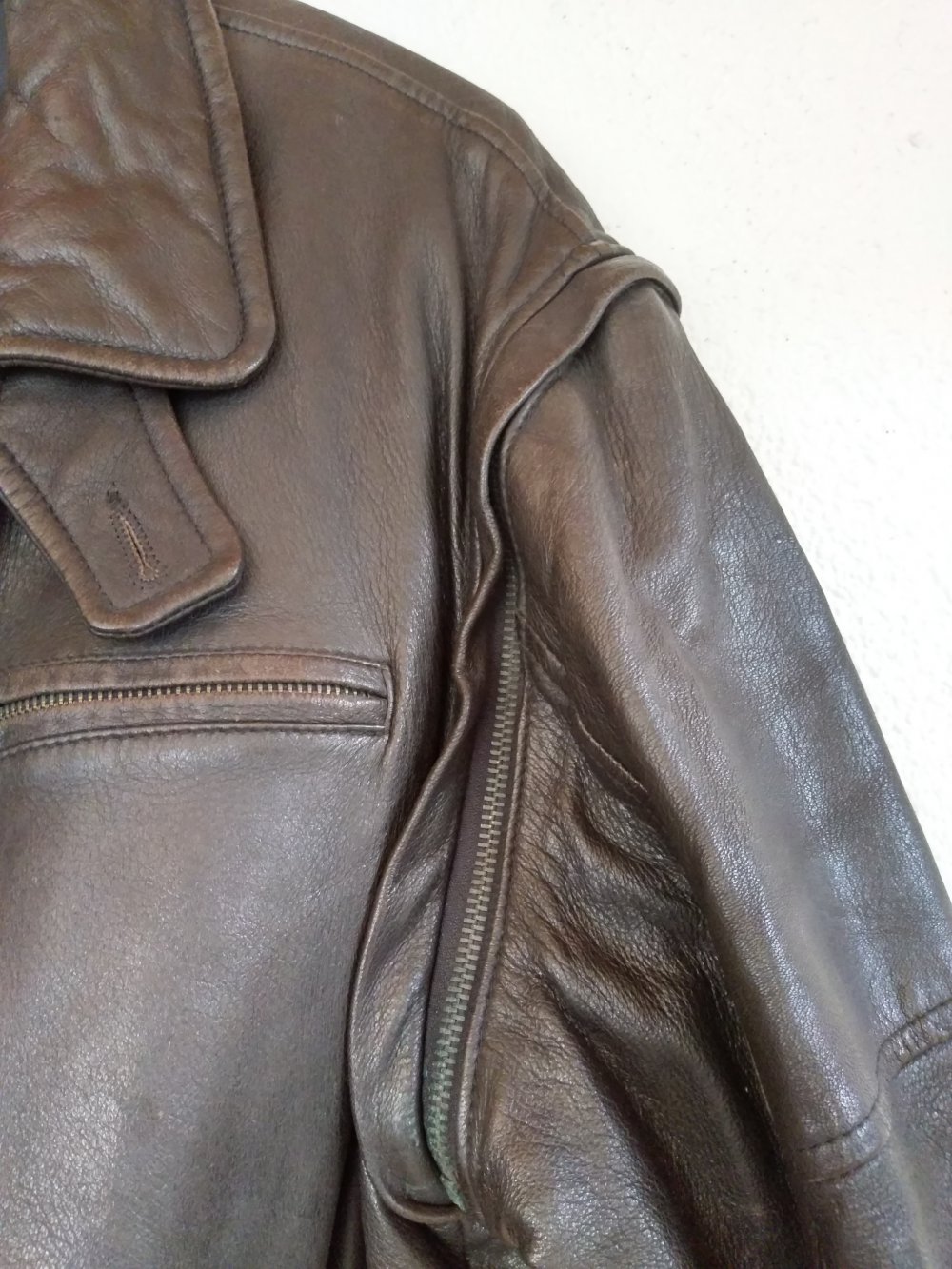 BMW Style Lederjacke/ Lederweste dunkelbraun