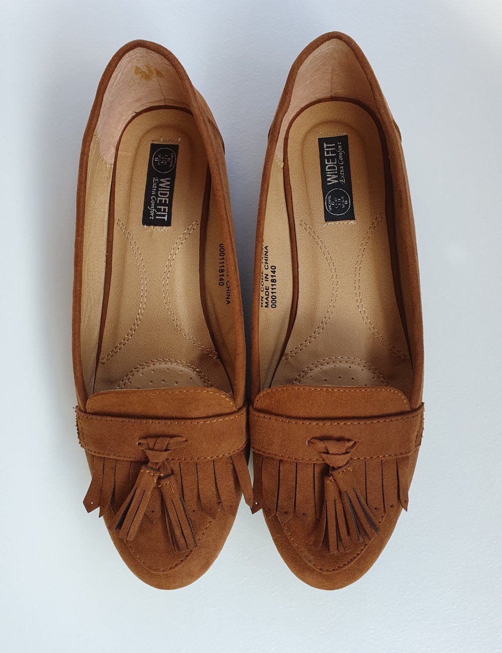 Braune Ballerina Wildkunstleder Größe 39