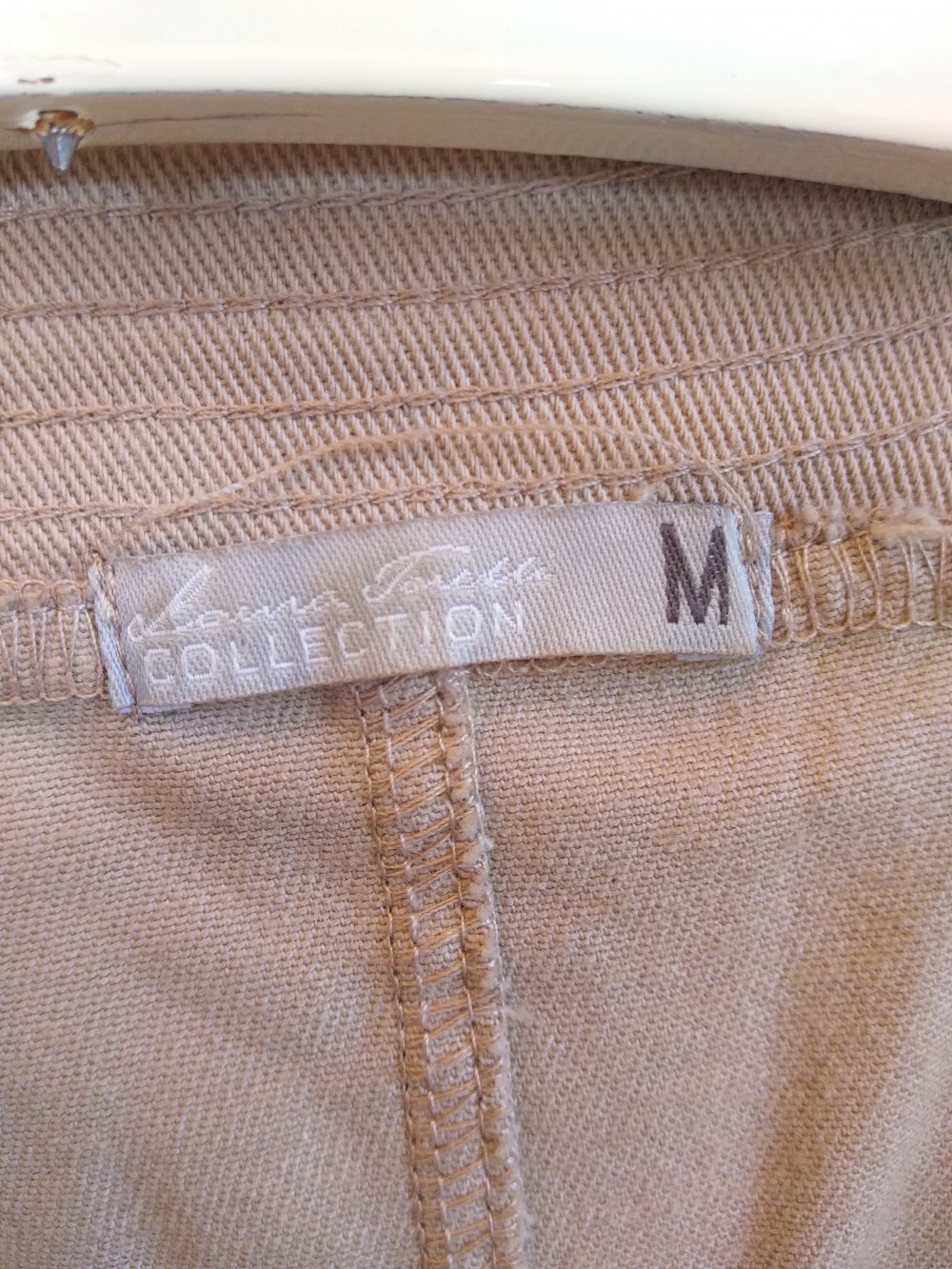 Jacke/ Blazer braun-beige von Laura Torelli Collection Größe M