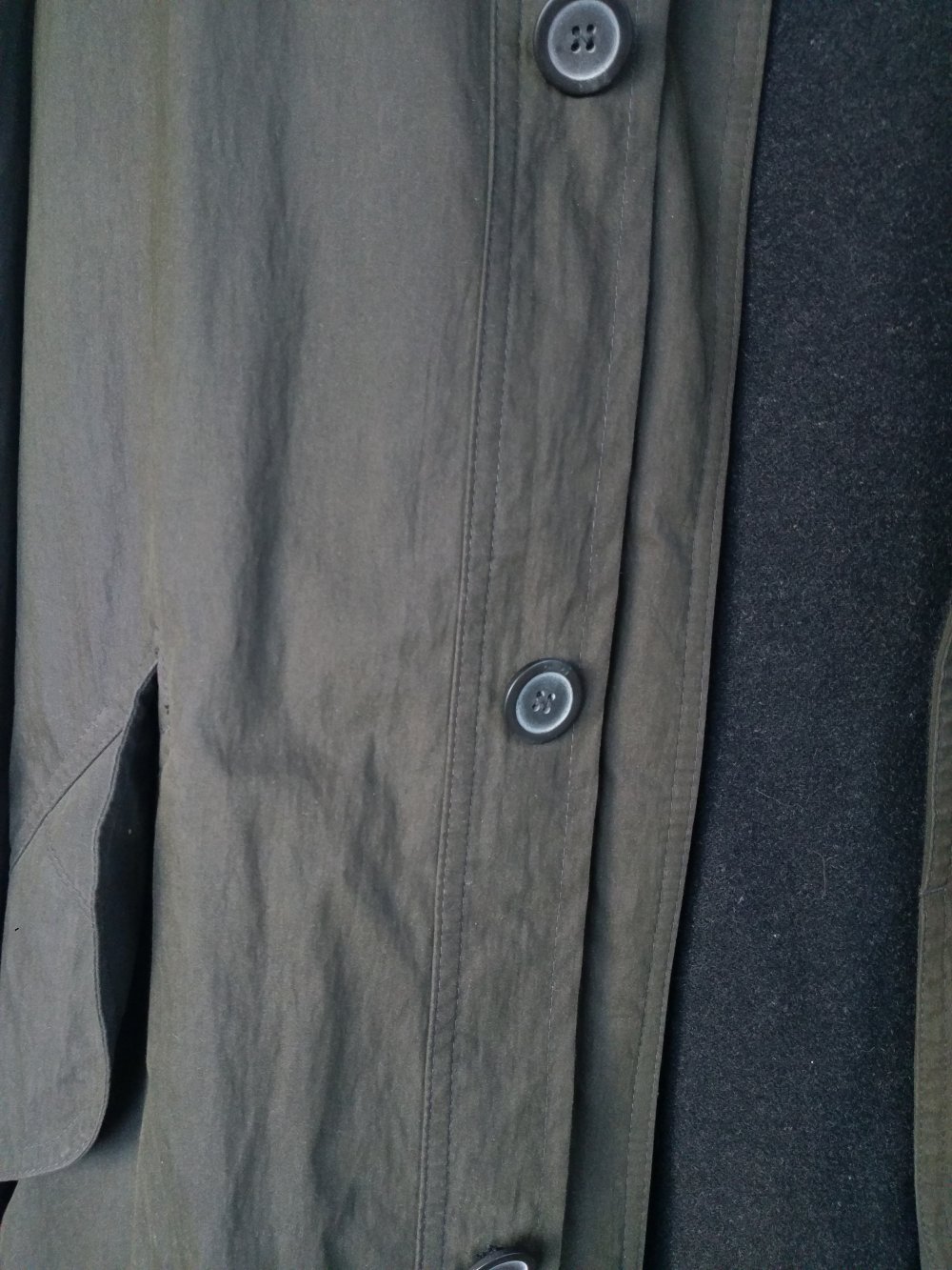 Trenchcoat/ Mantel khaki Größe 46 Herren