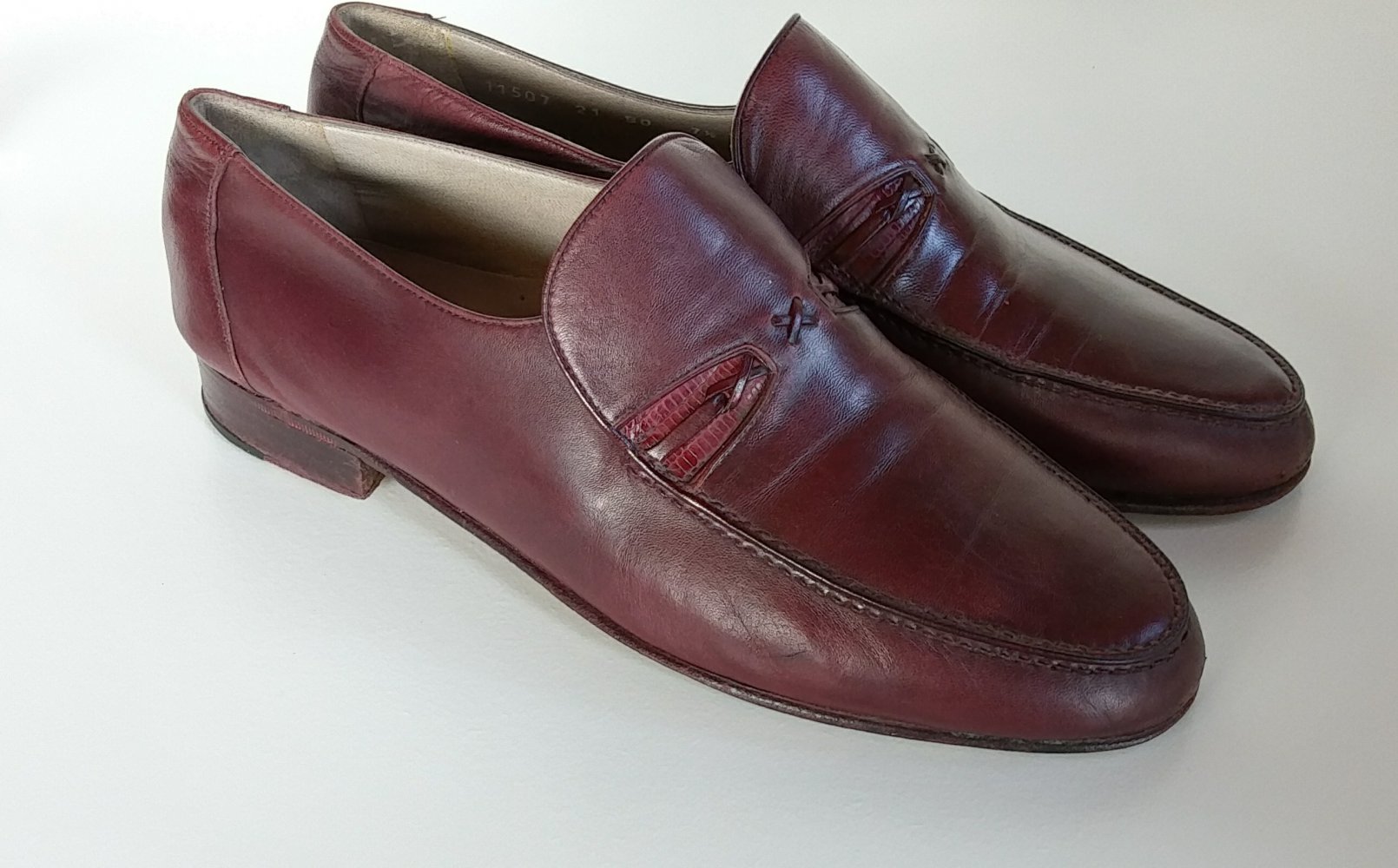 Herrenschuhe rot von Francesco di Mosso Größe 7.5 / 41.5