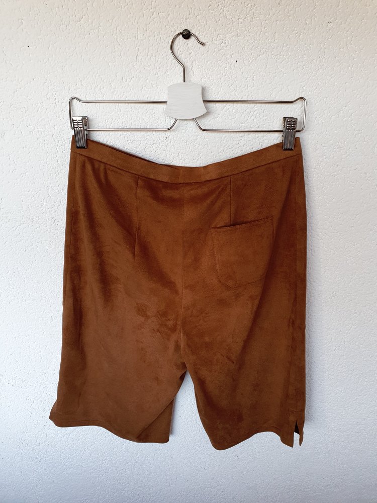 Braune Shorts/ kurze Hose Wildleder ca. Größe S