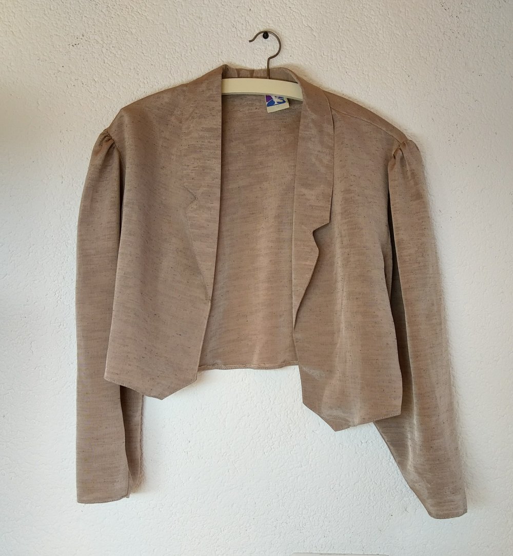 Kostüm/ Kleid mit Blazer grau-beige von C&A Größe 38
