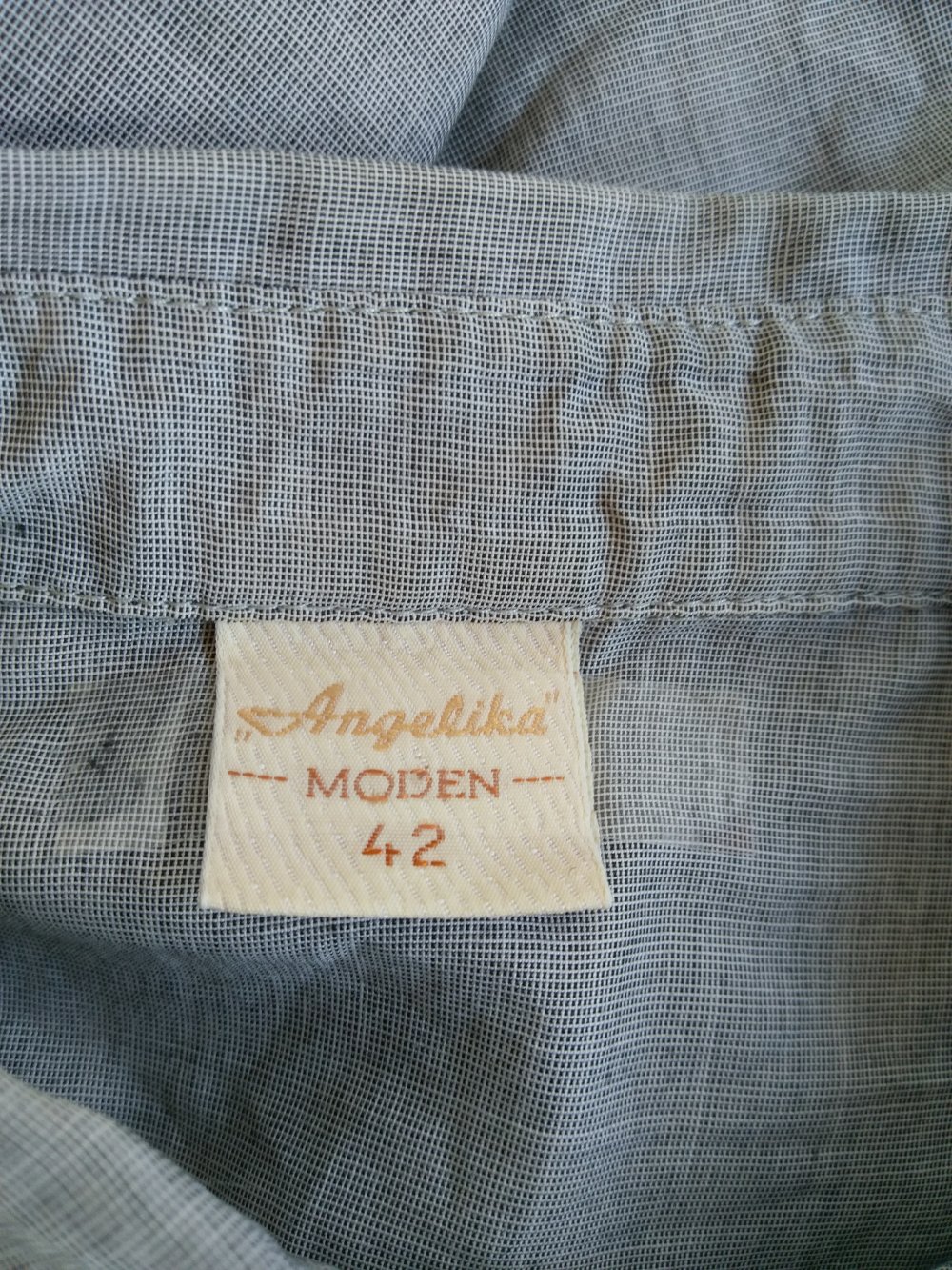 Grau-blaues Hemd/ Bluse von Angelika Moden Größe 42