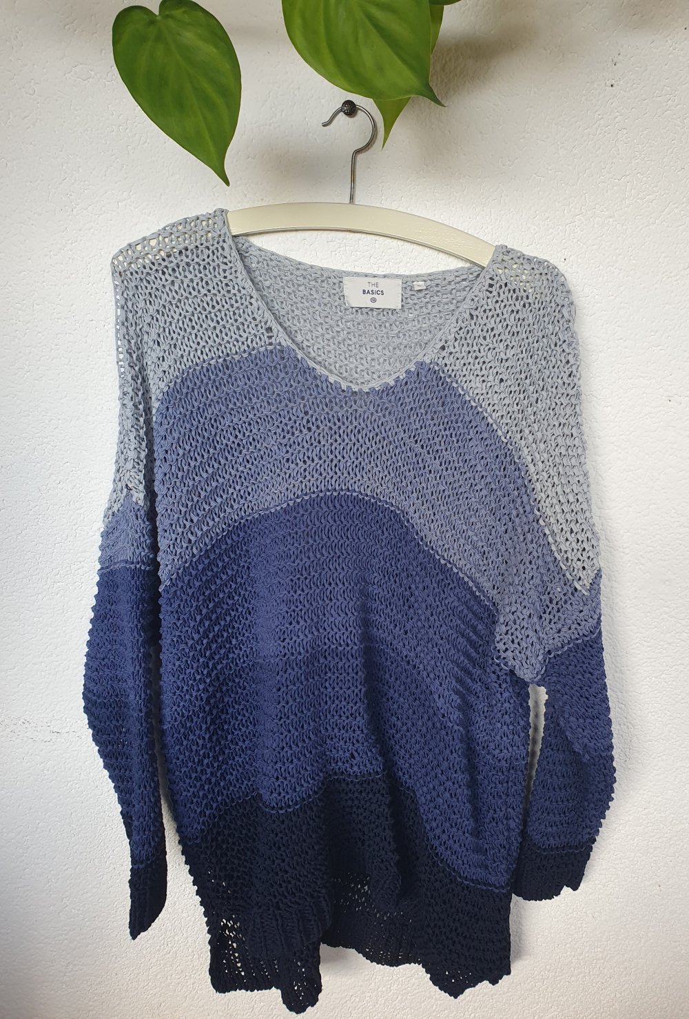 Blauer Pullover von C&M Basics Größe XL