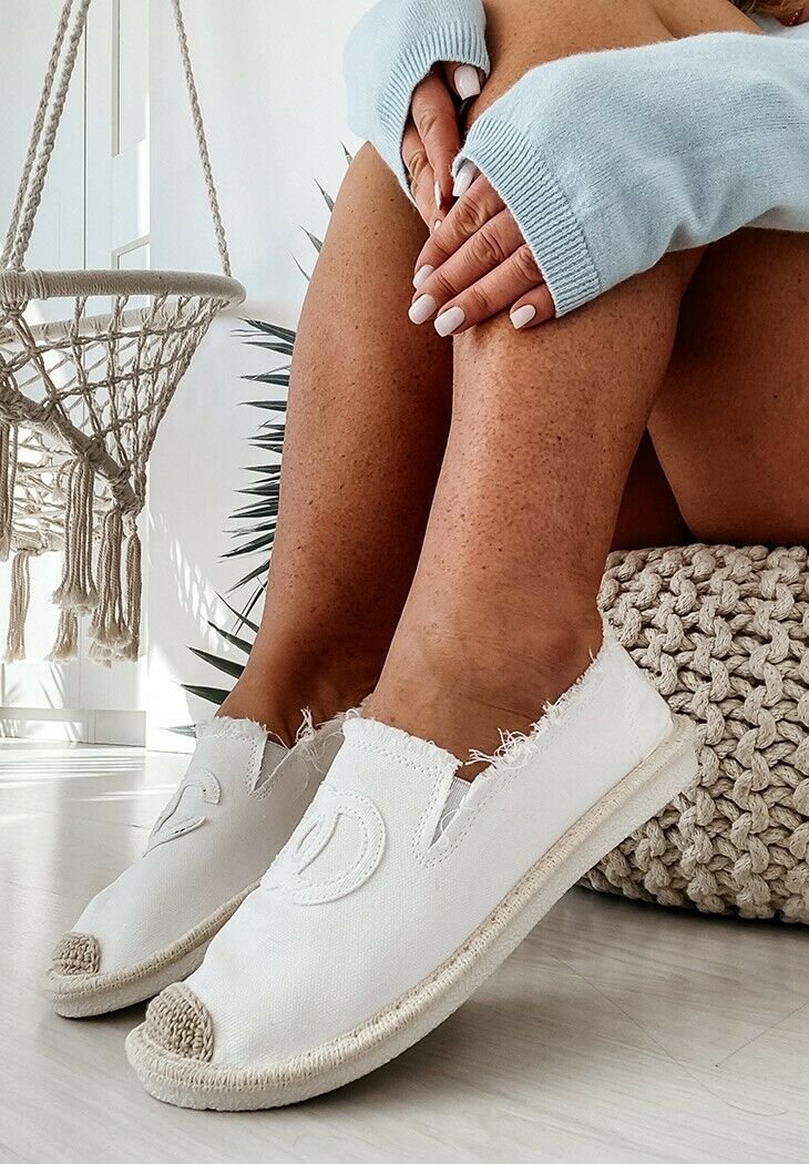 Espandrillos Espadrilles Mokassins Boho Sandalen Espandrilles Slipper Bast 39