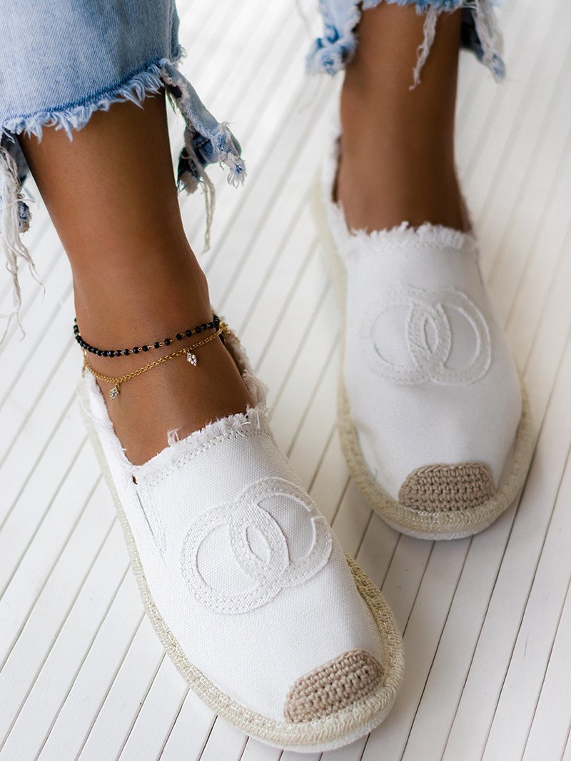 Espandrillos Espadrilles Mokassins Boho Sandalen Espandrilles Slipper Bast 36-41
