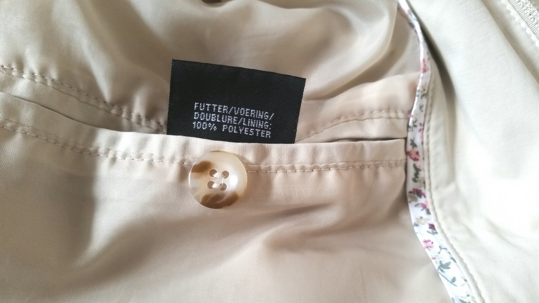 Jacke Freizeit Wandern Trekking Gr. 36 helles beige Montego 