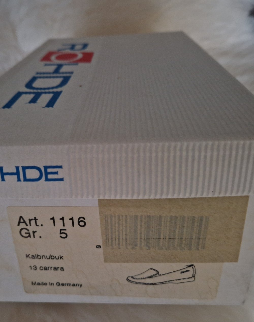 Neue Slipper, Mokassins von Rohde Gr. 5 (Nubukleder)