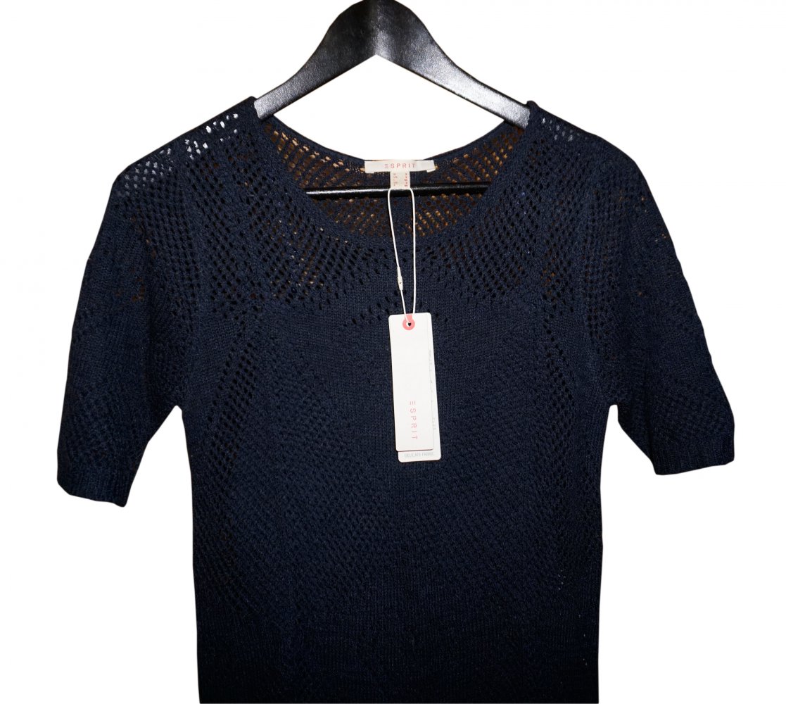 Esprit Kleid Strickkleid Sommerkleid GR. S 36 blau