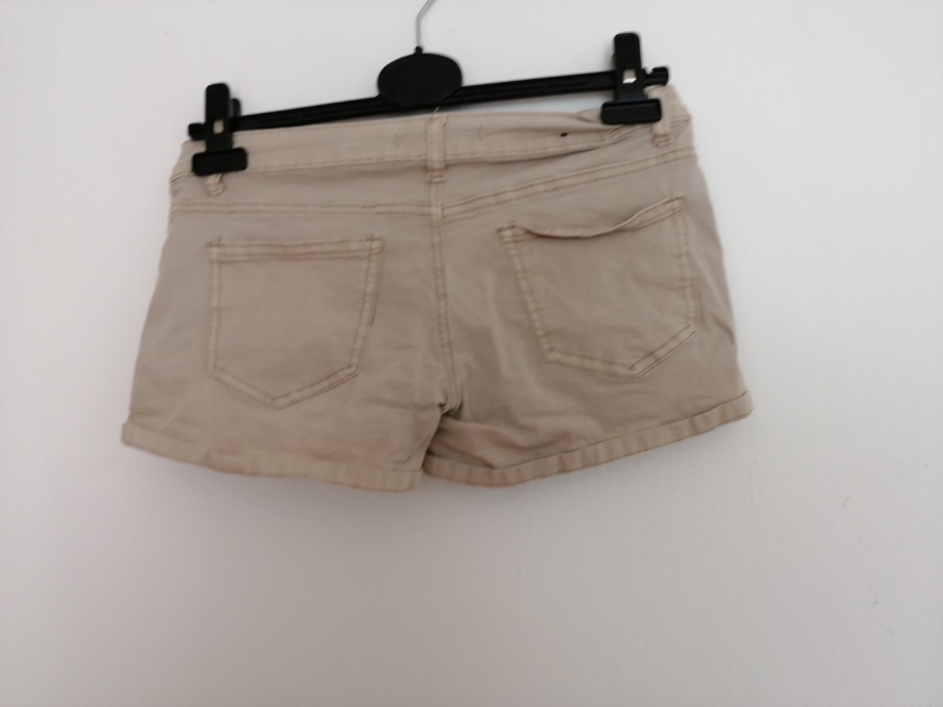 Süße Shorts in Beige für den Sommer und Herbst mit Taschen Kurze Hosen