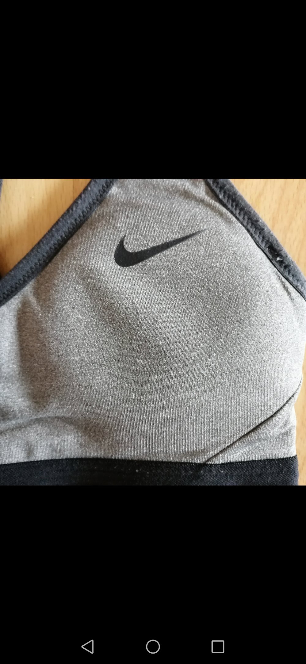 Nike sport bh grau schwarz verstellbare Träger 