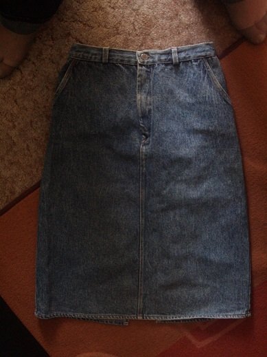 True Vintage Lucky Damen Jeans Rock blauer Denim Gr. 36