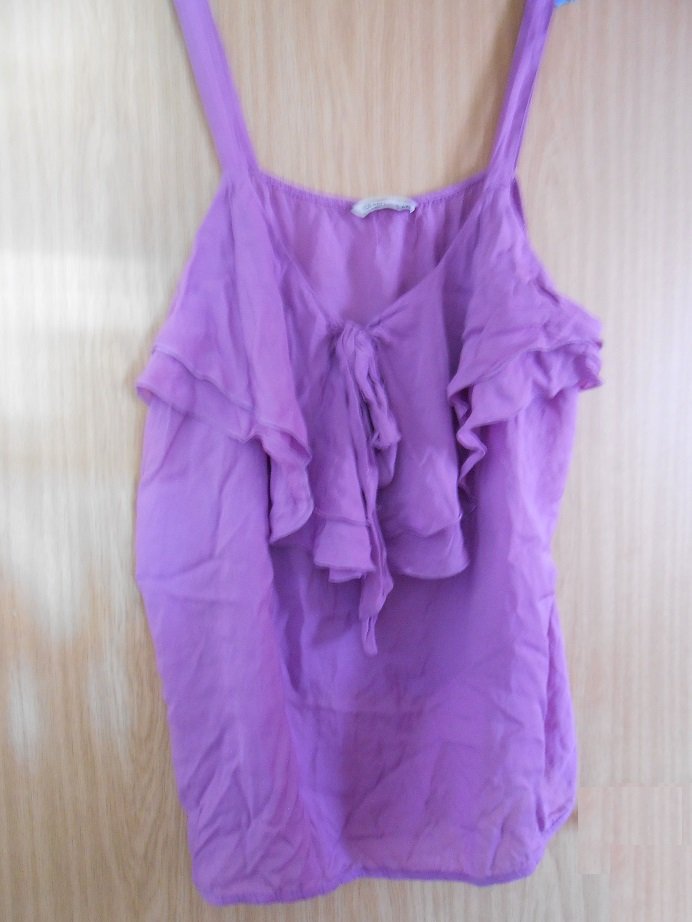 Old Navy Damen Volant Top Rüsche lila Gr. XXL 46/48