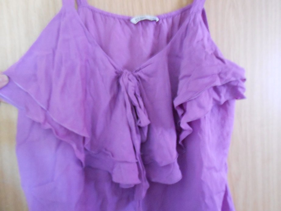 Old Navy Damen Volant Top Rüsche lila Gr. XXL 46/48