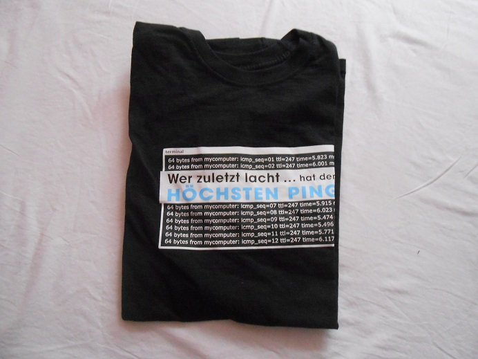 Herren Spruch Funshirt Gr. L 48/50