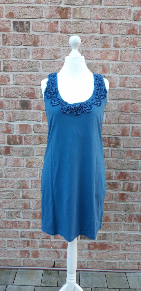 Jerseykleid in Petrol