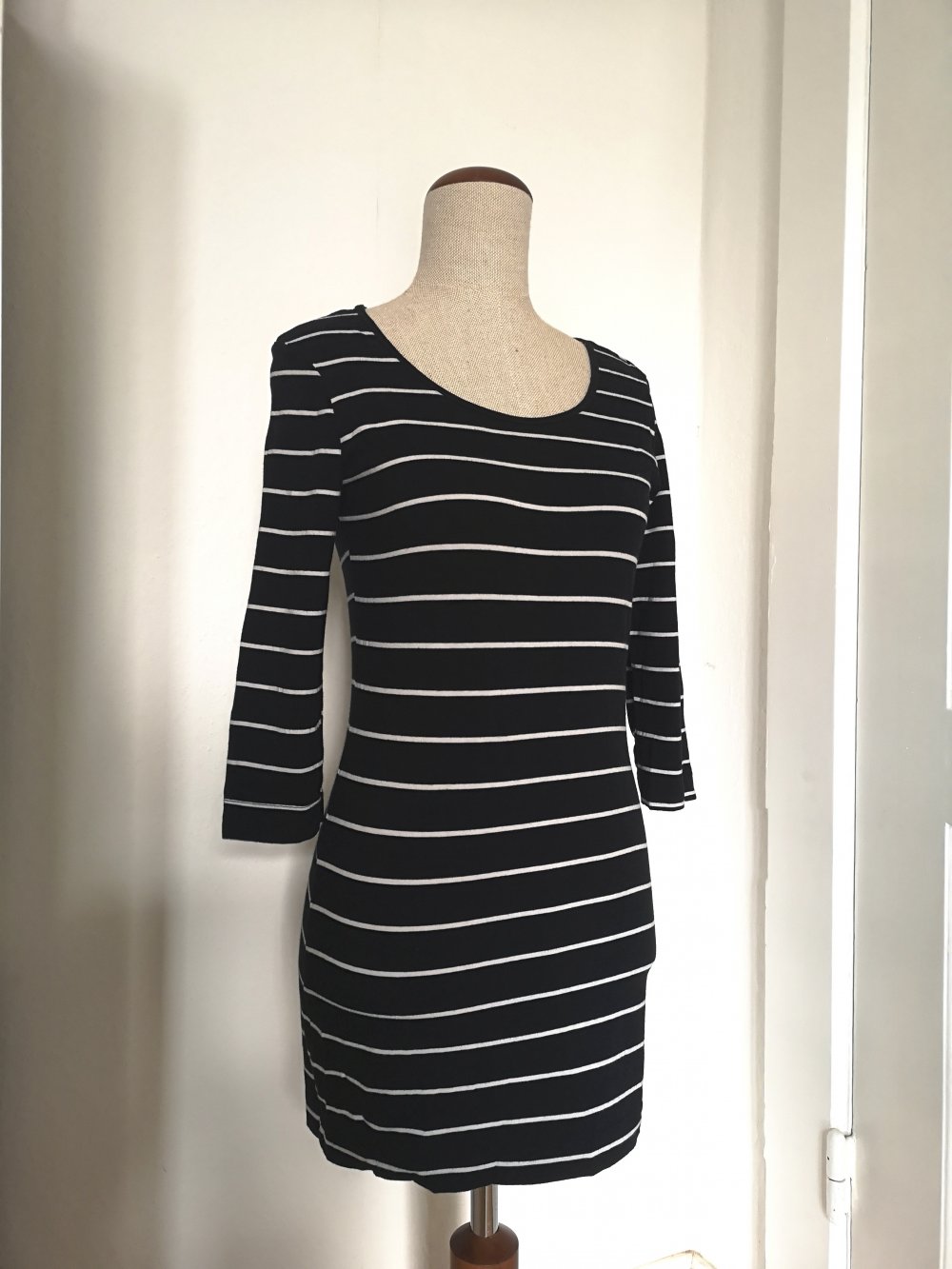 Gestreiftes Jerseykleid