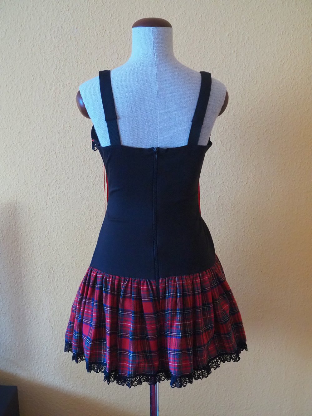 Punkiges Tartan Minikleid