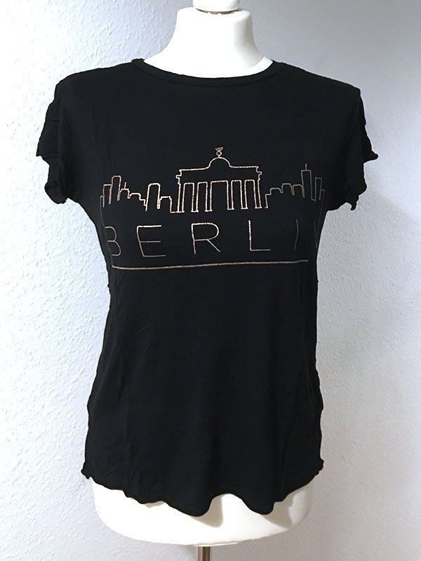 BERLIN Fanshirt schwarz mit Kupfer / Gold