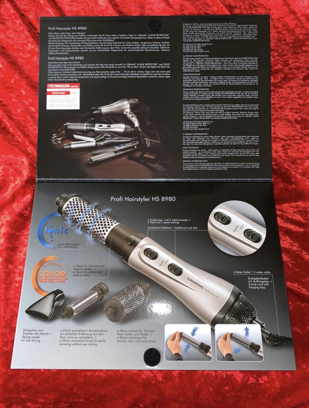Grundig HS 8980 Profi-lonen-Hairstyler NEU OVP