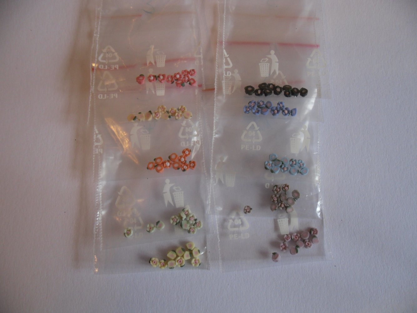 Nagelsticker Fimo Rosen