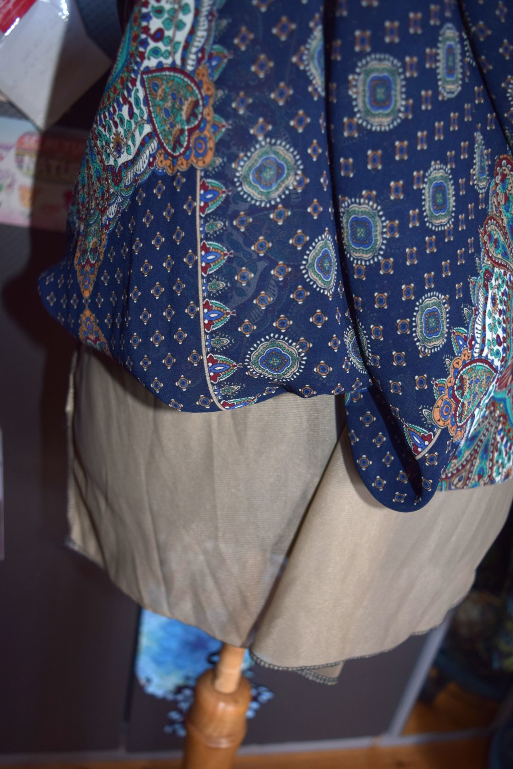 Vintage Sommerkleid Tunika Kurzkleid Orientalisch Hippie Ethno Goa Öko Waldorf