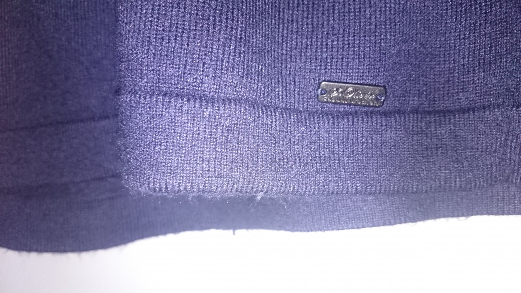 Langes Strickkleid Kurzarm von S.Oliver Größe 38