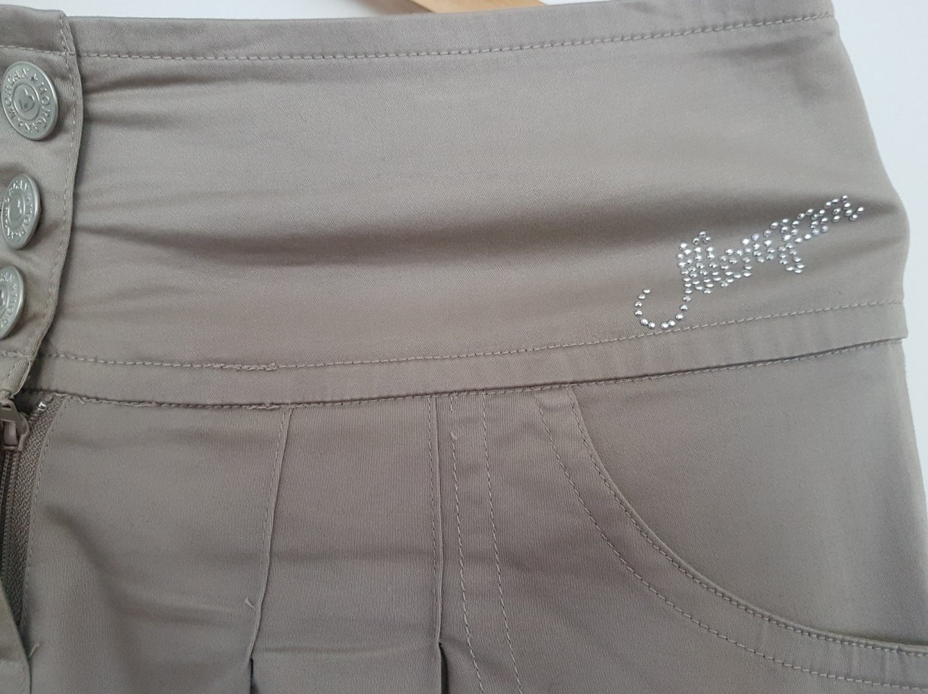 Falten Rock grau silber festlich Morgan 38