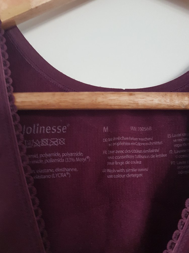 Formendes Top dunkel beere Jolinesse M