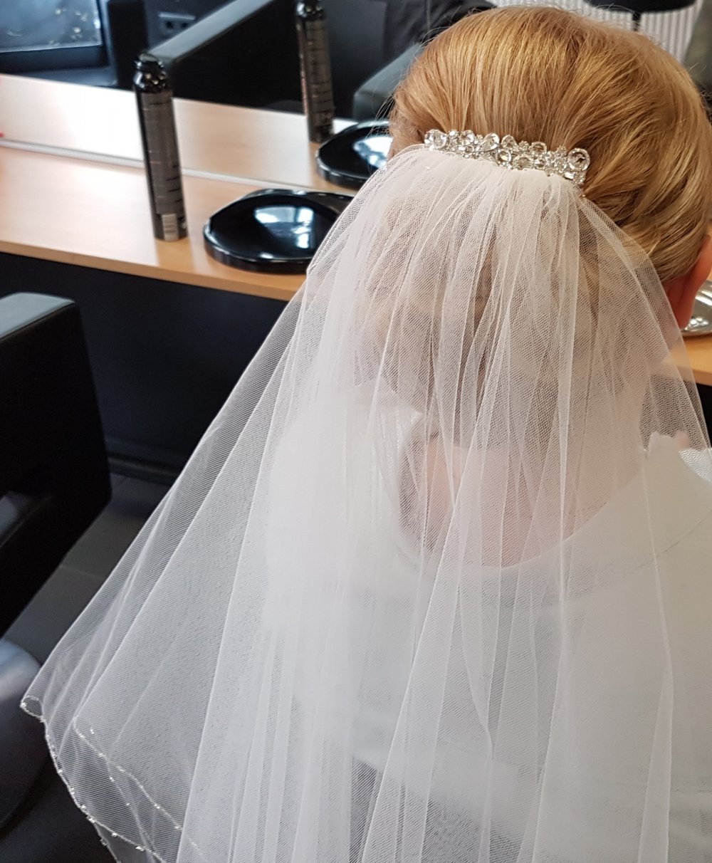 Haarspange Schmucksteine funkelnd Hochzeit