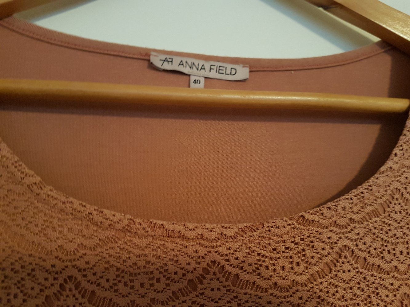 Spitzenshirt Anna Field lachsrot 40