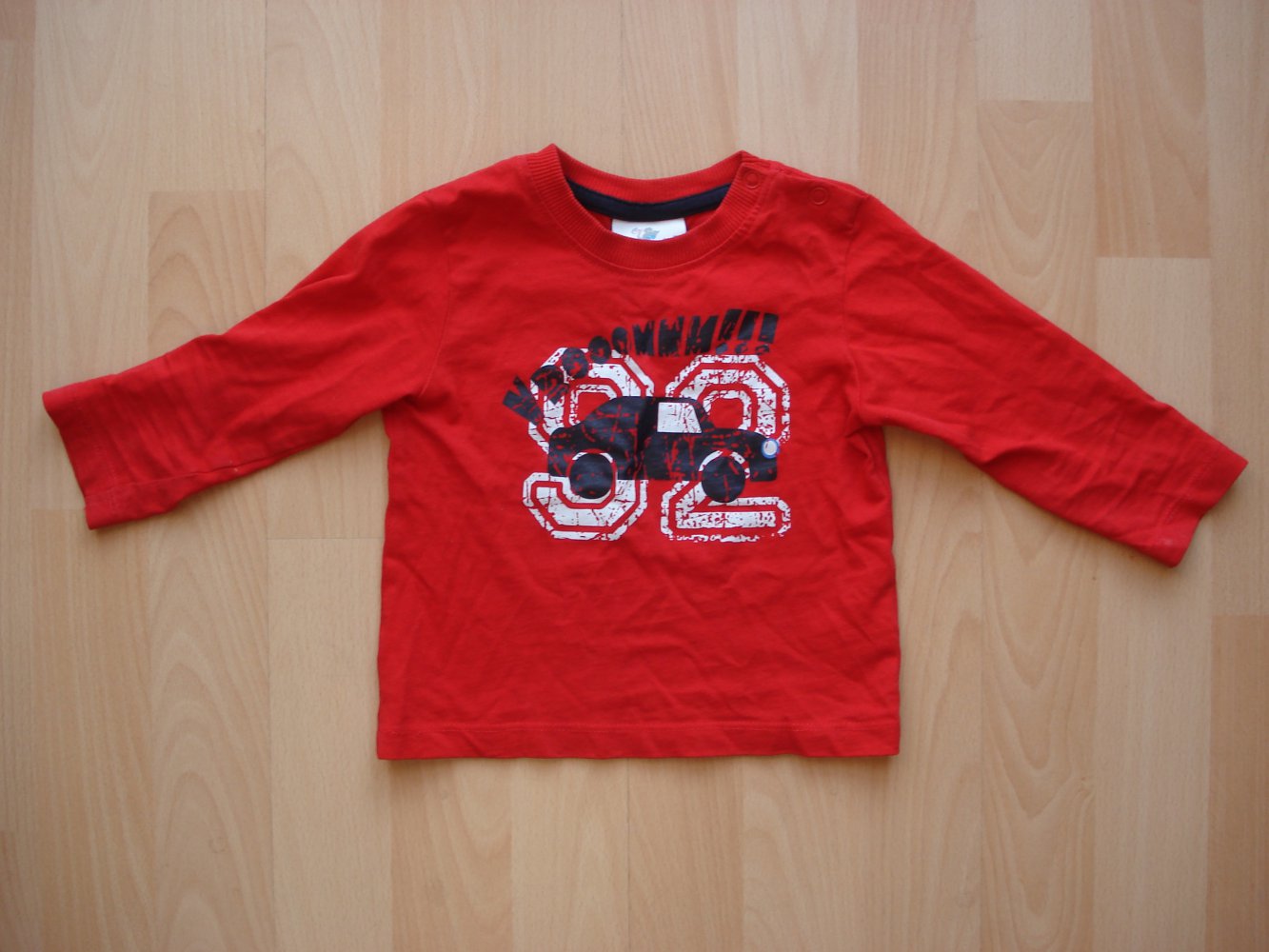 rotes Langarm-Shirt Gr. 74
