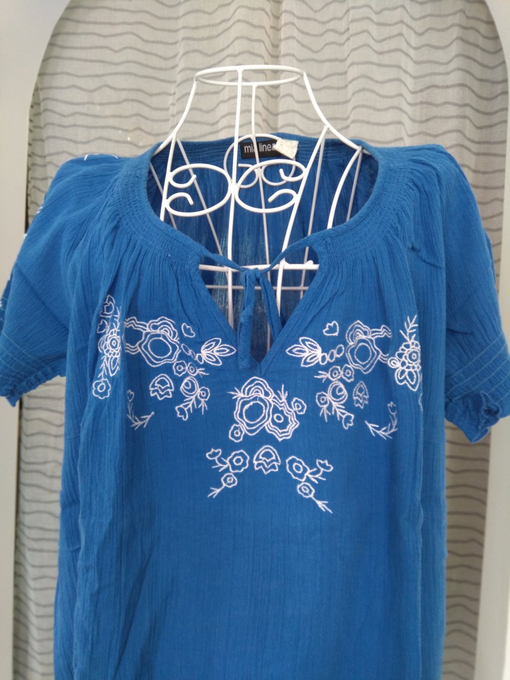 Blaues Tunika Shirt