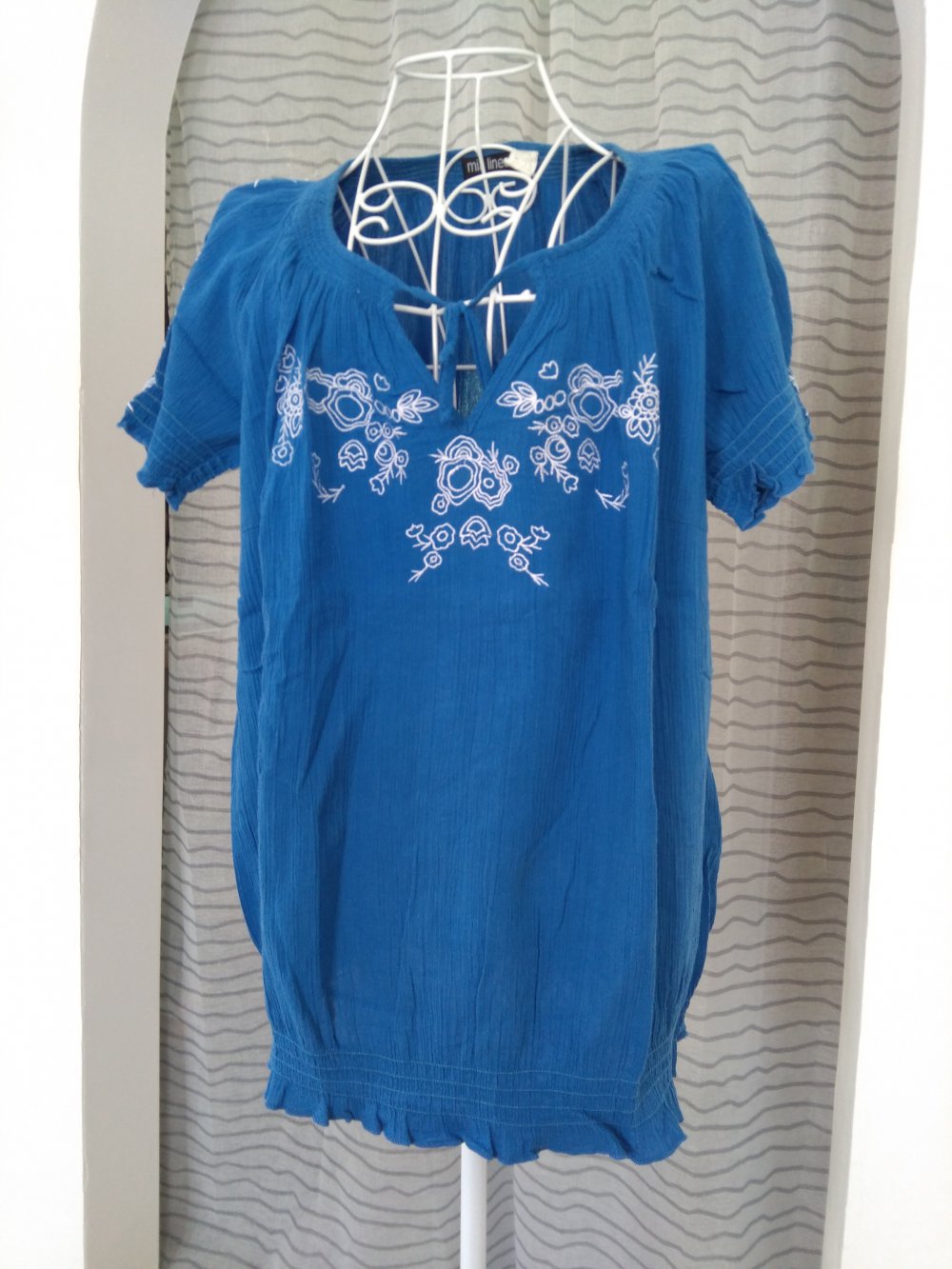 Blaues Tunika Shirt