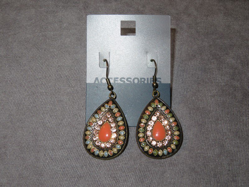 Accessories Tropfen Ohrringe gold orange
