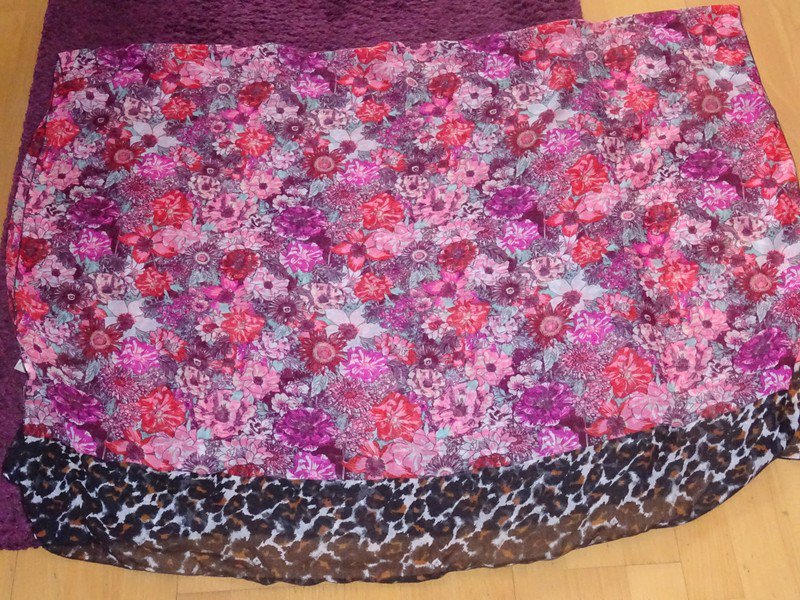 H&M Schal Tuch pink, rosa leoprint 
