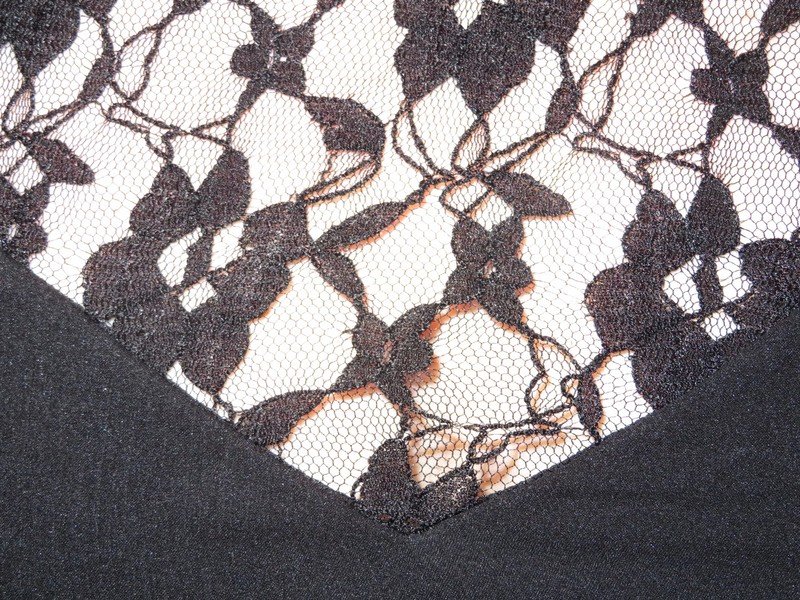 Vero Moda Kleid schwarz mit Spitze Größe L