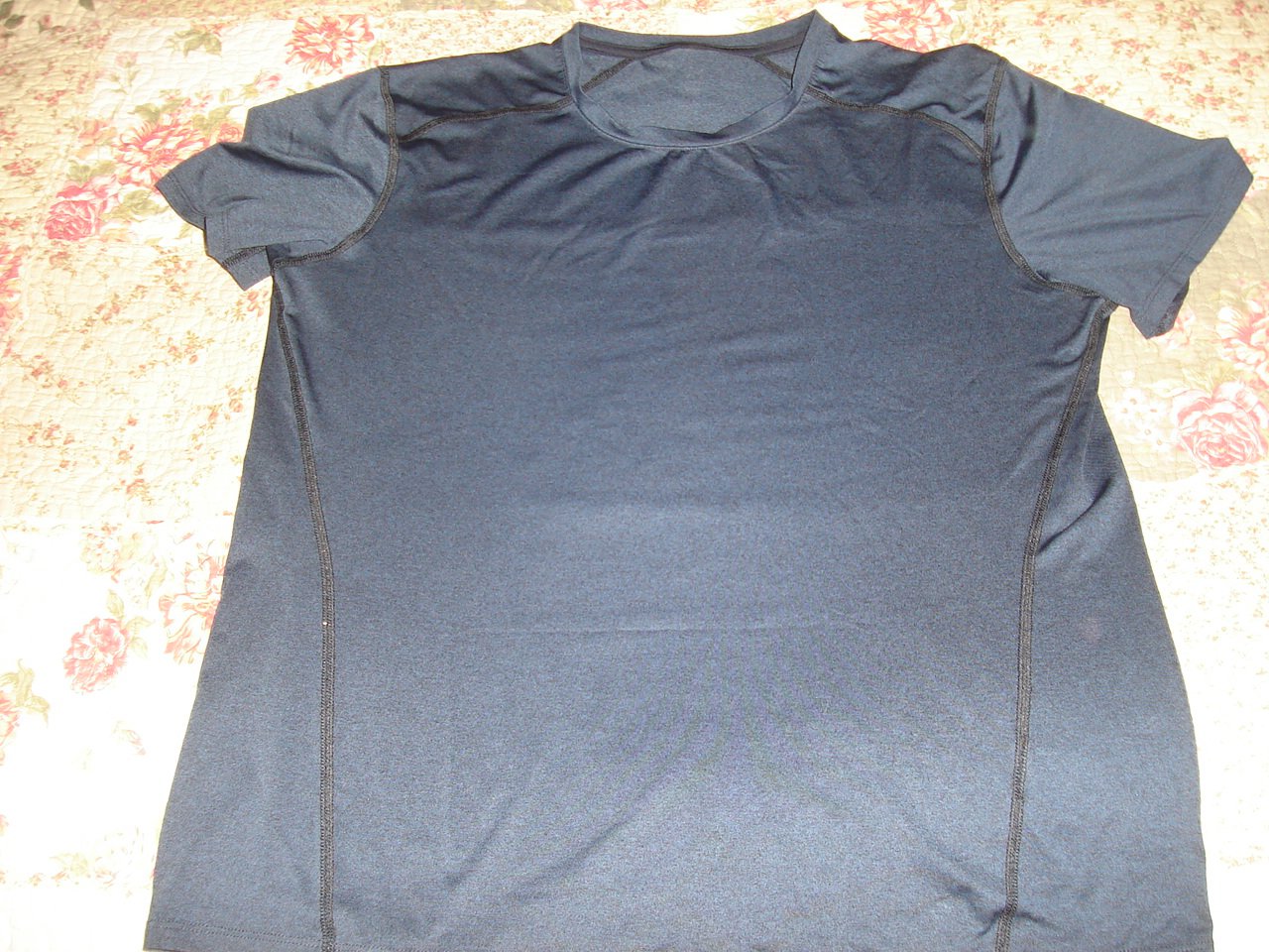 H&M Sport Shirt Größe L blau / schwarz 