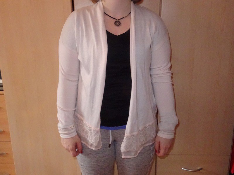 Forever 21 Strickjacke Puderrosa Größe M