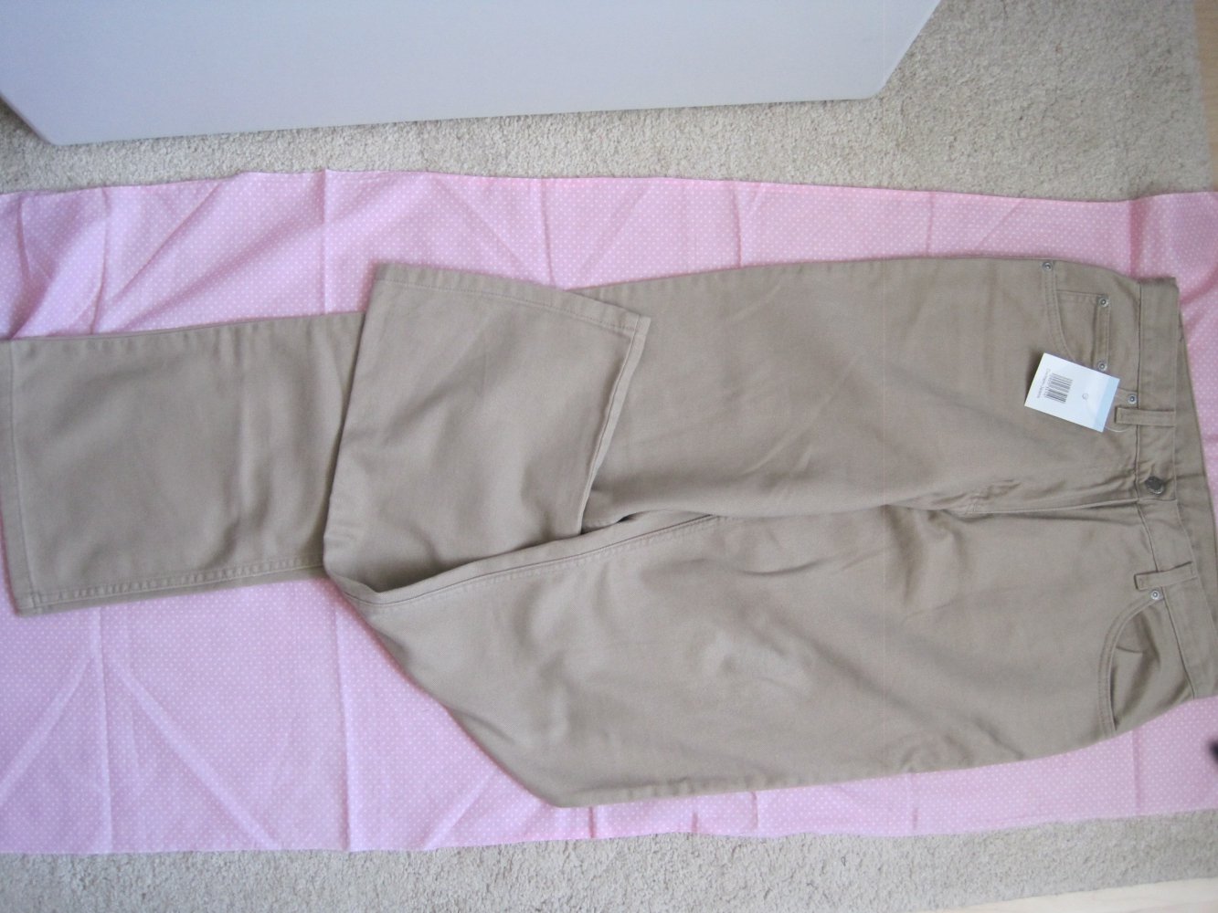 Hose Damen Jeans beige
